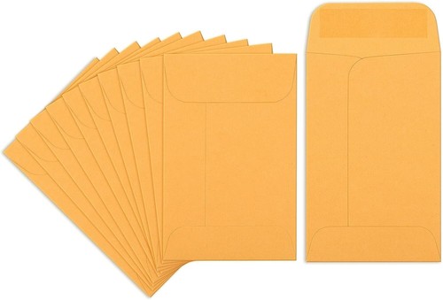 Kraft coin seed envelopes - /,